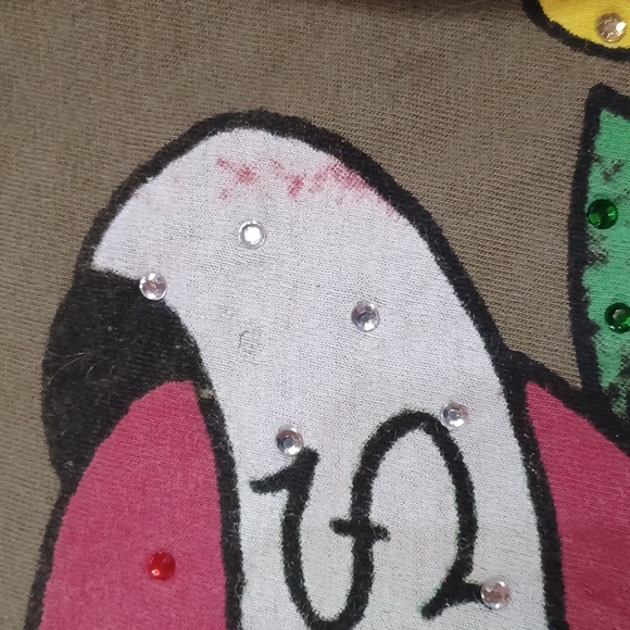 Ed Hardy By Chritian Audigier Men's Long Sleeve Tee Shirt Olive/Cream Size L - Picture 10 of 10